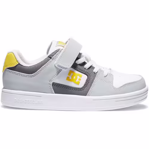 Pantofi sport copii DC Shoes Manteca alb piele naturala confortabili casual