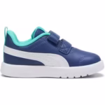Pantofi sport copii Puma Courtflex albaștri pentru bebeluși și copii mici
