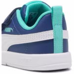 Pantofi sport copii Puma Courtflex albaștri pentru bebeluși și copii mici
