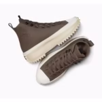 Pantofi sport unisex Converse Run Star Hike maro piele impermeabilă platformă iarnă