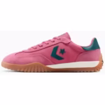 Pantofi sport unisex Converse Run Star Trainer din piele întoarsă roz premium