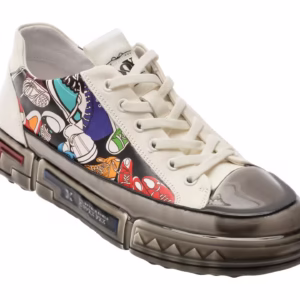 Pantofi sport albi GRYXX 8501 din piele naturală pentru bărbați