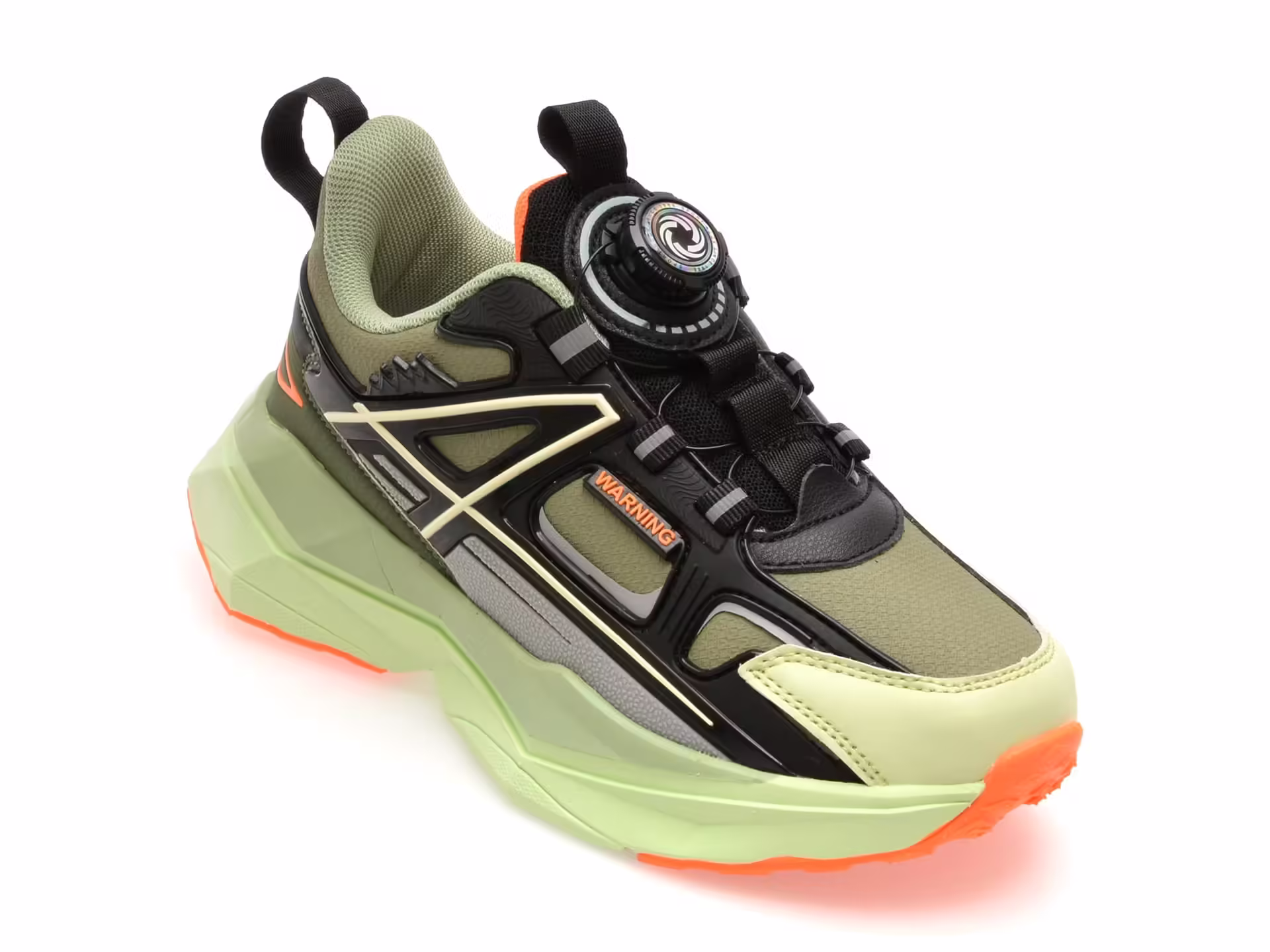Pantofi sport negri pentru copii SELECTION KIDS – 8038 din piele ecologică