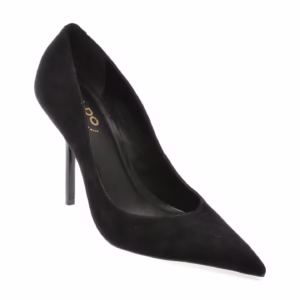 Pantofi eleganți ALDO EMELIE 001 negri din piele întoarsă pentru femei