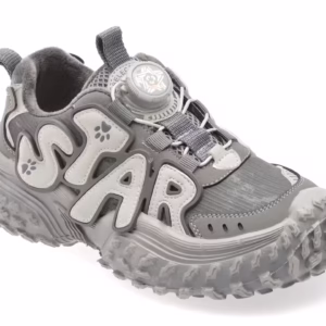 Ghete gri din piele ecologică pentru copii – SELECTION KIDS 532201