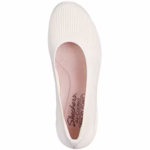 Balerini Skechers Arya pentru Femei – Pantofi Casual Bej din Textil