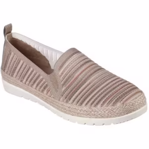 Balerini Skechers Flexpadrille pentru Femei – Pantofi Casual Bej din Material Textil