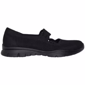 Balerini Confortabili pentru Dame Skechers Seager Cute N Coy – Negri din Textil