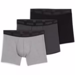 Boxeri Puma Everyday Barbati | Lenjerie Confortabila din Bumbac | Set 3 Perechi Gri