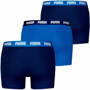 Boxeri Puma pentru bărbați Everyday Sport - Set de 3 bucăți, Albastru Casual