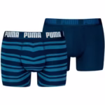 Boxeri barbati Puma albastri cu dungi – Lenjerie sport barbati casual comfortabila