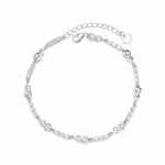 Bratara din argint 925 pentru dama, JW1604, model inimioare, placata cu rodiu