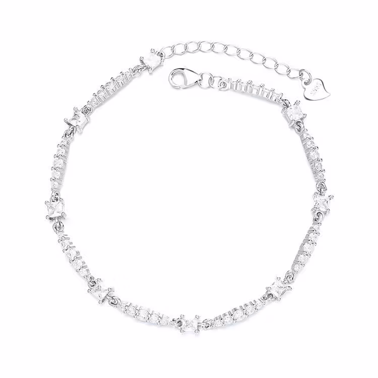 Brățară din argint 925 pentru dama, model elegant, placată cu rodiu – JW1606