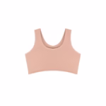 Bustiera din bumbac pentru dama, cu bretele groase, 46720, Crem