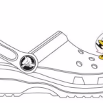 Jibbitz Crocs B&W Number 8