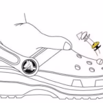 Jibbitz Crocs B&W Number 8