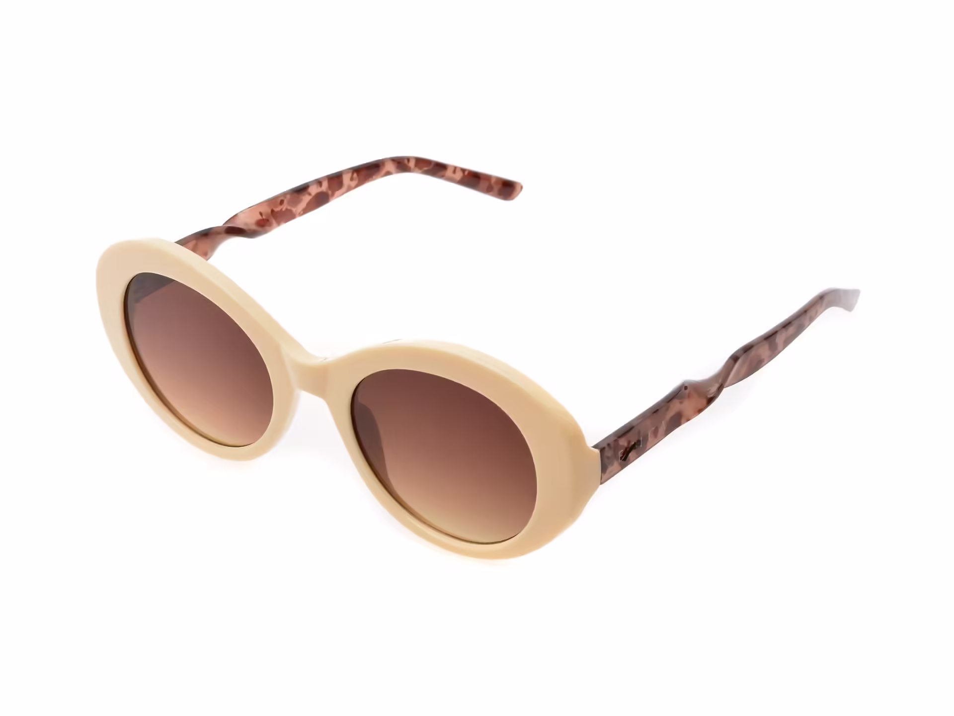 Ochelari de soare EPICA albi din PVC pentru femei