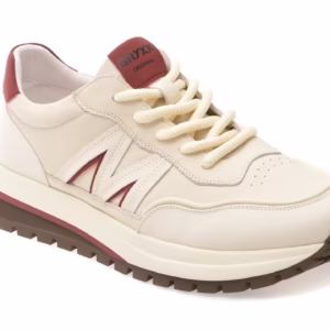 Pantofi sport GRYXX albi, 80029, din piele naturala