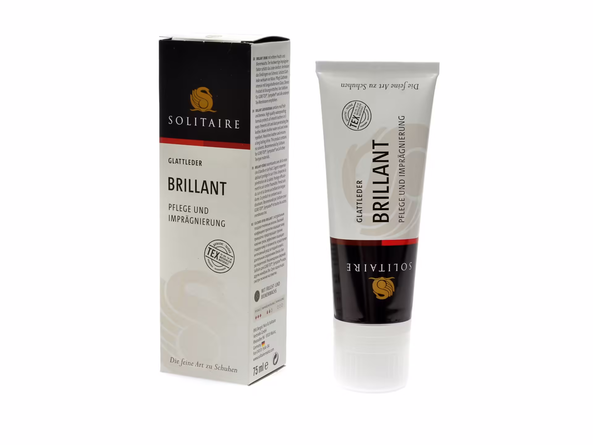 Crema de întreținere pentru încălțăminte maro deschis – Solitaire