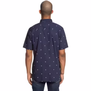 Cămașă Bărbați DC Shoes Casual Albastră din Bumbac 100% – Design Modern cu Mâneci Scurte
