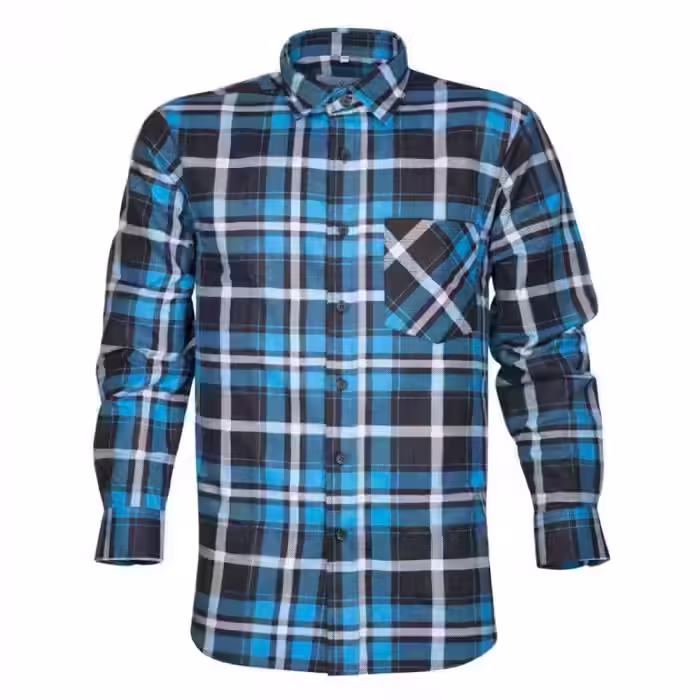 Camasa de lucru barbati bumbac 100%, albastru-negru, Ardon Jonah M, ALBASTRU-NEGRU