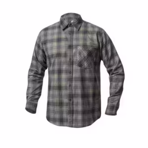 Camasa de lucru barbati flanel, verde-negru, 100% bumbac, Ardon Urban 3XL, VERDE-NEGRU