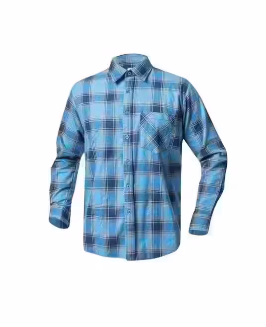 Camasa de lucru flanel barbati, albastru-bleu, 100% bumbac, Ardon URBAN M, ALBASTRU-BLEU
