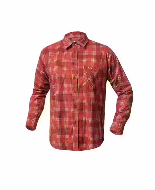 Camasa de lucru flanel barbati, rosu-bej, 100% bumbac, Ardon URBAN L, ROSU-BEJ