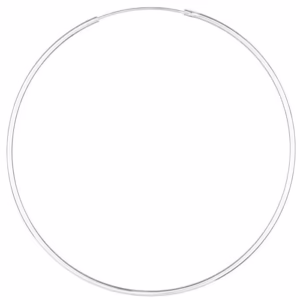 Cercei Creole Mari din Argint 925 cu Diametru de 6 cm - Cadou Inclus