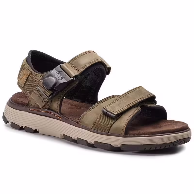 Sandale Clarks Un Trek Part Verde – Dark Olive