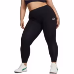 Colanți negri pentru femei Puma Essentials sport fitness elastic respirabil