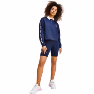 Colanți elastici pentru femei Tommy Jeans – Albastri, casual, din poliester și viscoză