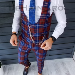 Compleu Elegant Barbati cu Vesta si Pantaloni ZR A8772