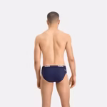 Costum de baie barbati Puma pentru înot, slip sport albastru, design masculin modern