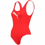 Costum de baie roșu Puma pentru femei, înot și plajă, design modern și confortabil