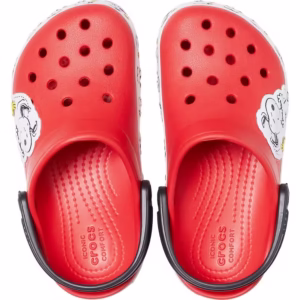 Saboti Crocs Fun Lab Snoopy Woodstock Clog Rosu - Flame