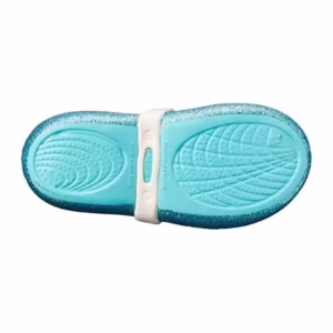 Balerini Crocs Keeley Frozen Flat Albastru deschis – Pool