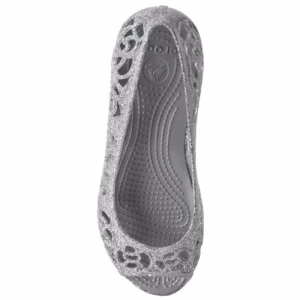 Balerini Crocs Kids’ Isabella Glitter Flat GS Argintiu – Silver