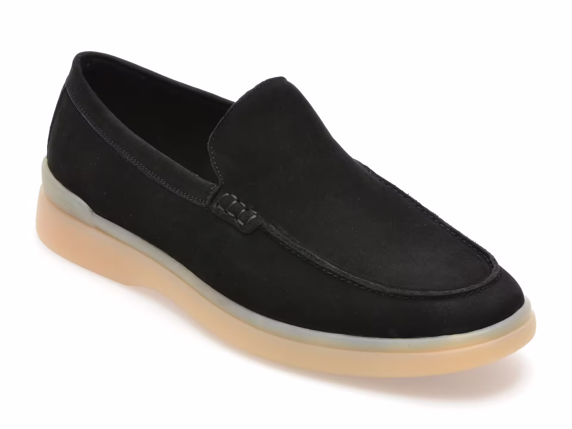 Mocasini ALDO negri SHAYN 001 din nabuc pentru bărbați