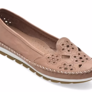 Balerini Bej din Piele Naturală FLAVIA PASSINI – Model 2336 pentru Femei