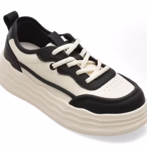 Pantofi Sport Alb-Negru GRYXX 2805 din Piele Naturală pentru Femei