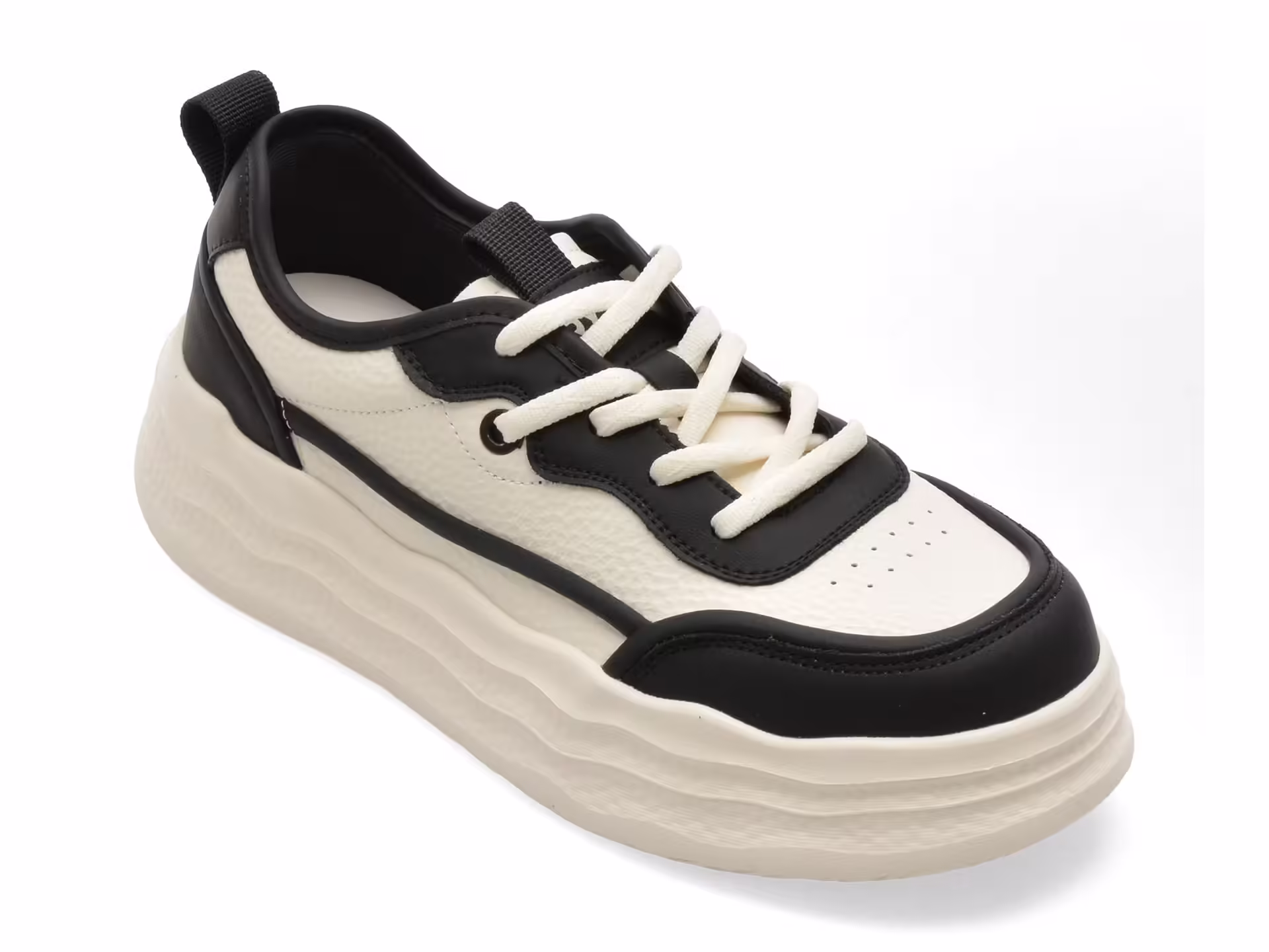 Pantofi Sport Alb-Negru GRYXX 2805 din Piele Naturală pentru Femei