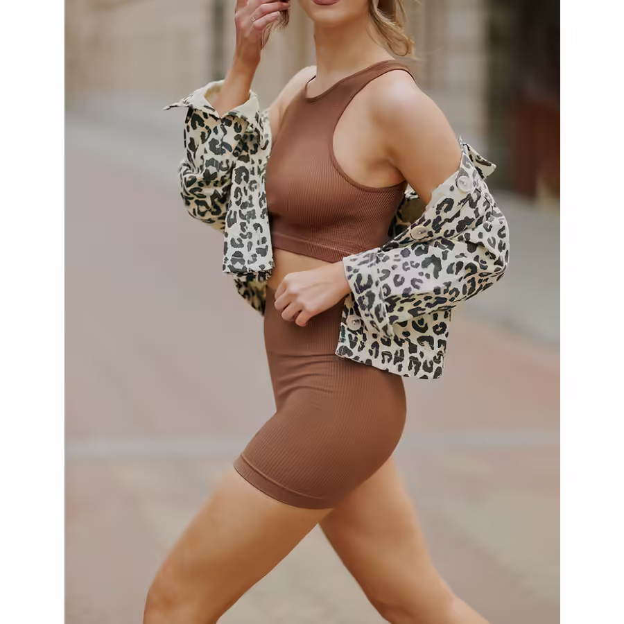 Bustieră Halter Fără Cusături Gabriella – Moka, L/XL
