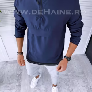 Geacă bărbați de toamnă bleumarin din fâș subțire – Model B2370