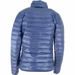 Geacă Adidas Varilite Albastră pentru Femei – Rezistentă la Vânt și Apă, Umplutură din Puf de Rață