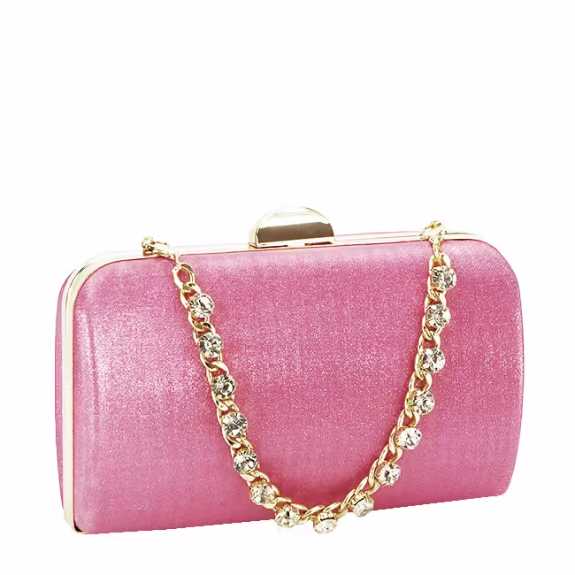 Geanta clutch roz