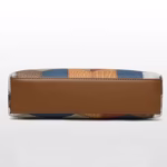 Geanta / poseta multicolora cu ornament maro, Janette