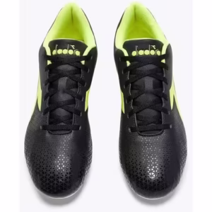 Ghete de fotbal pentru bărbați Diadora Pichichi 6 MG – Piele ecologică, teren normal și sintetic, culoare neagră