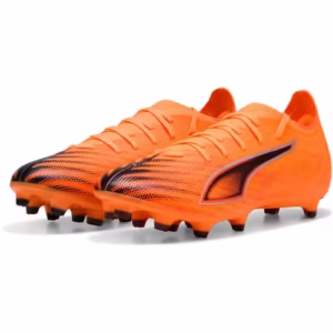 Ghete fotbal Puma Ultra 6 Match unisex - Ghete profesionale portocalii din textil