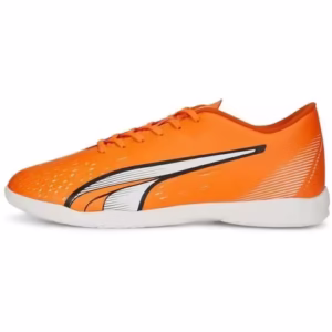 Ghete fotbal bărbați Puma Ultra Play – Piele ecologică portocalie, indoor